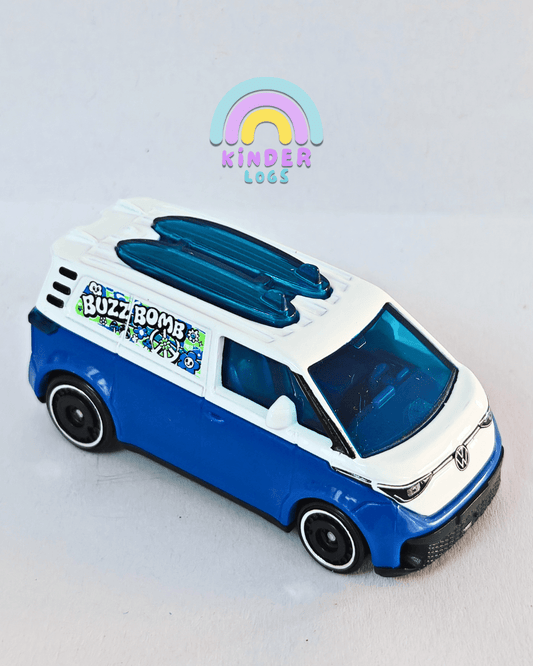 Hot Wheels VW ID. Buzz Bomb - Blue (Uncarded - New) - Kinder Logs