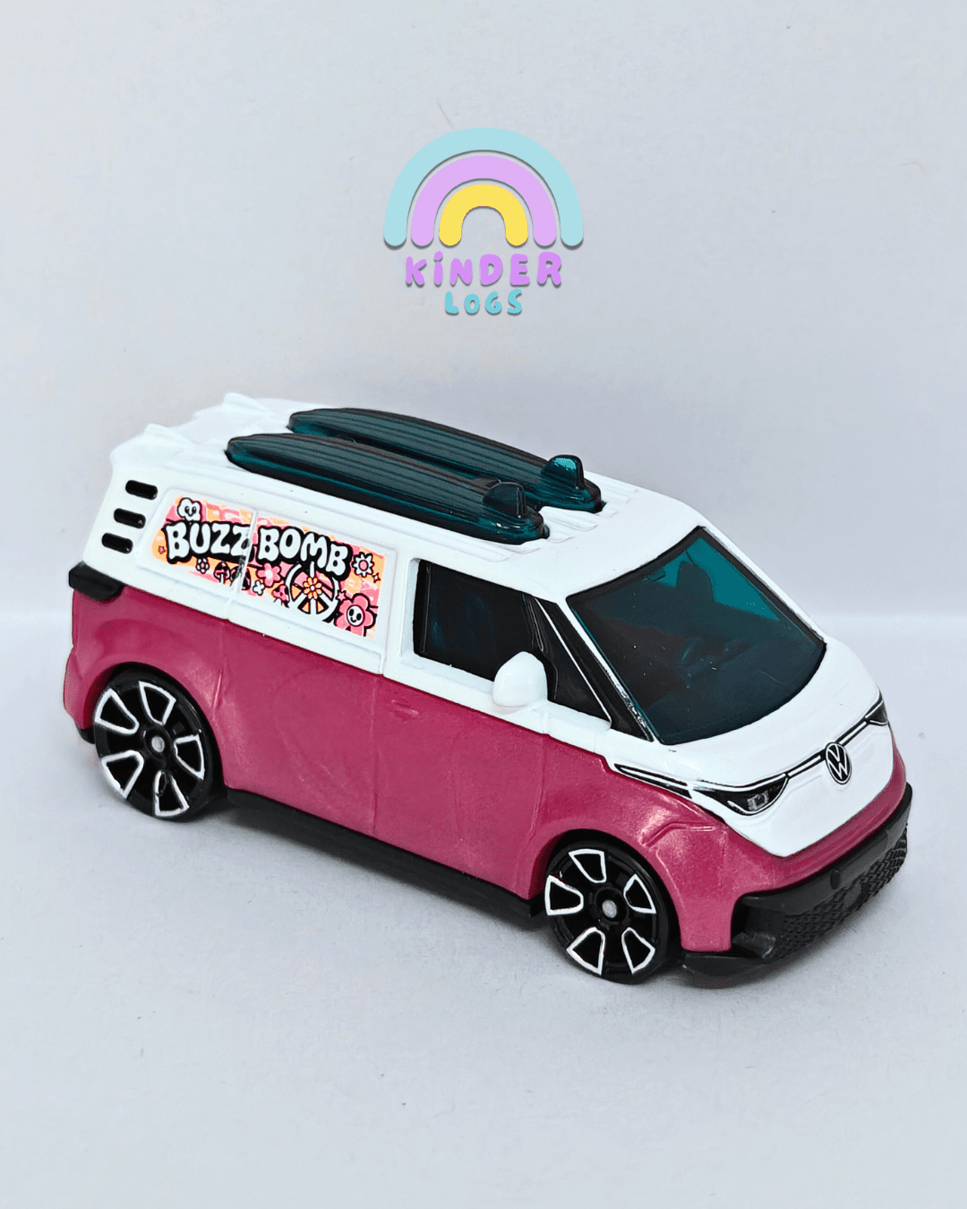 Hot Wheels VW ID. Buzz Bomb (Uncarded - New) - Kinder Logs
