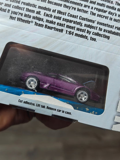 Hot Wheels WHIPS Custom Lamborghini Murcielago - West Coast Customs - Kinder Logs