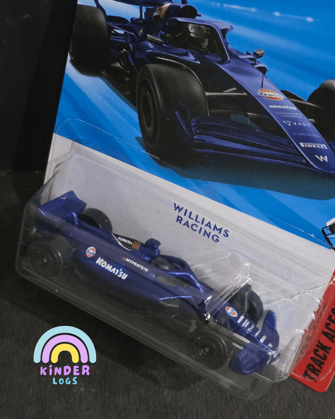 Hot Wheels Williams Racing Formula 1 Car (Imported) - Kinder Logs
