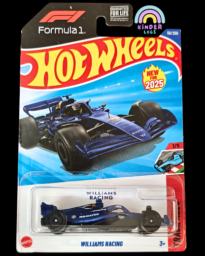 Hot Wheels Williams Racing Formula 1 Car (Imported) - Kinder Logs