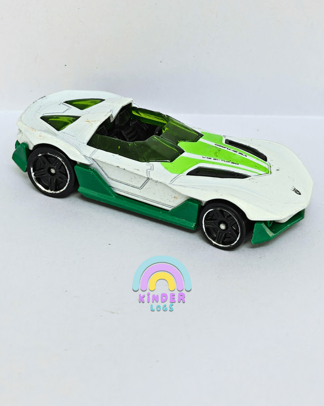 Hot Wheels Yur So Fast - White (Pre - Owned Car) - Kinder Logs