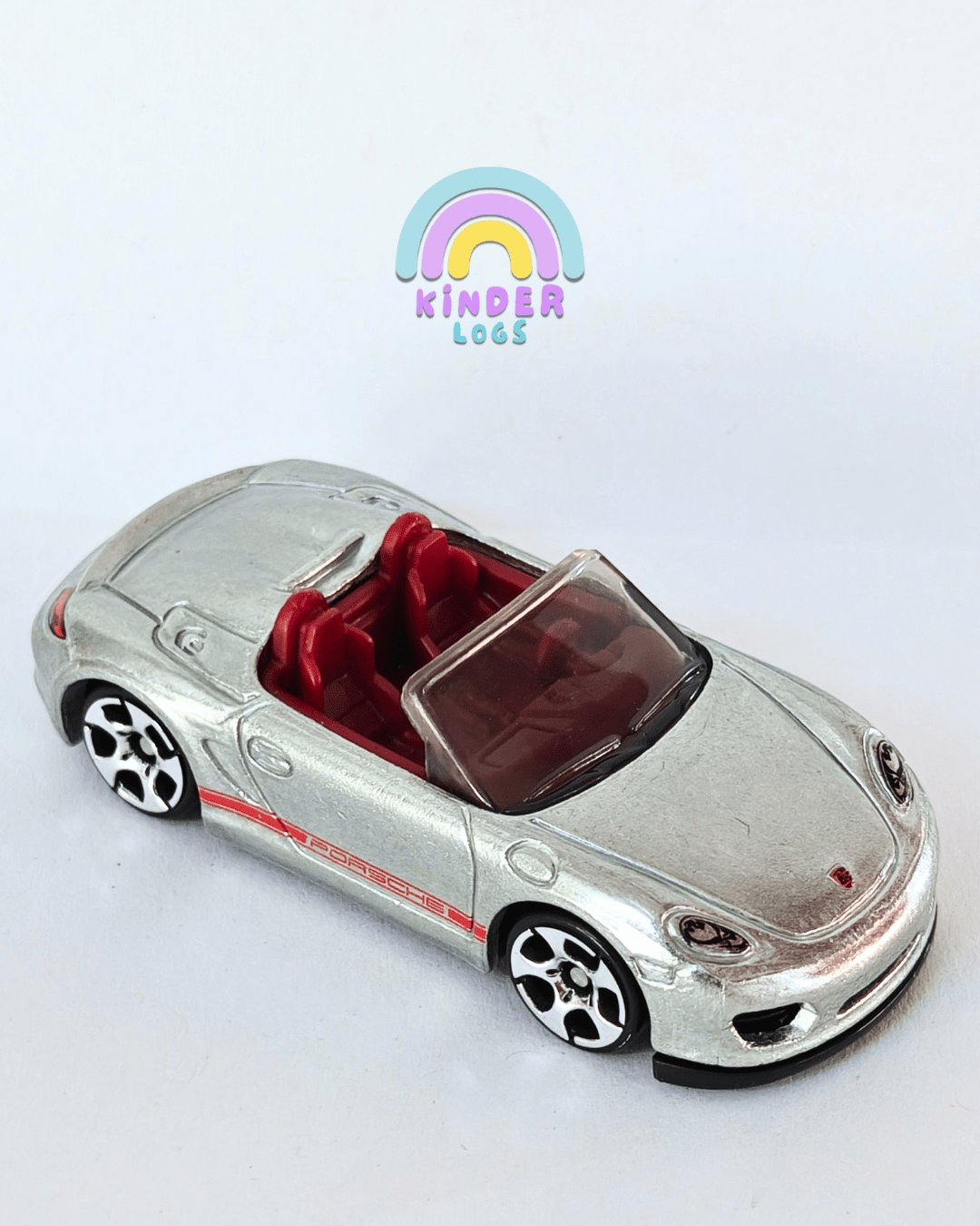 Hot Wheels ZAMAC Porsche Boxster Spyder (Uncarded - New) - Kinder Logs