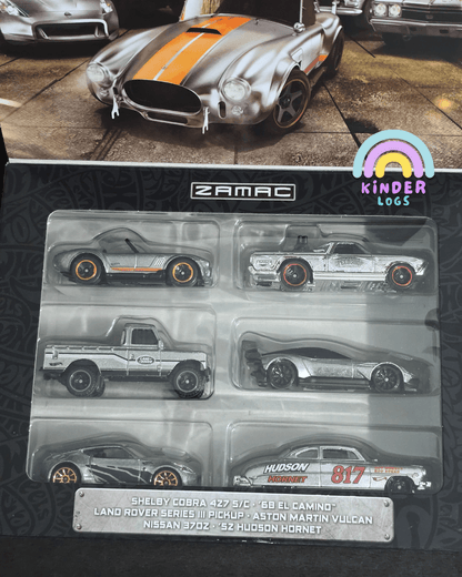 Hot Wheels ZAMAC Series 6 Cars Pack (Imported Sealed Box) - Kinder Logs