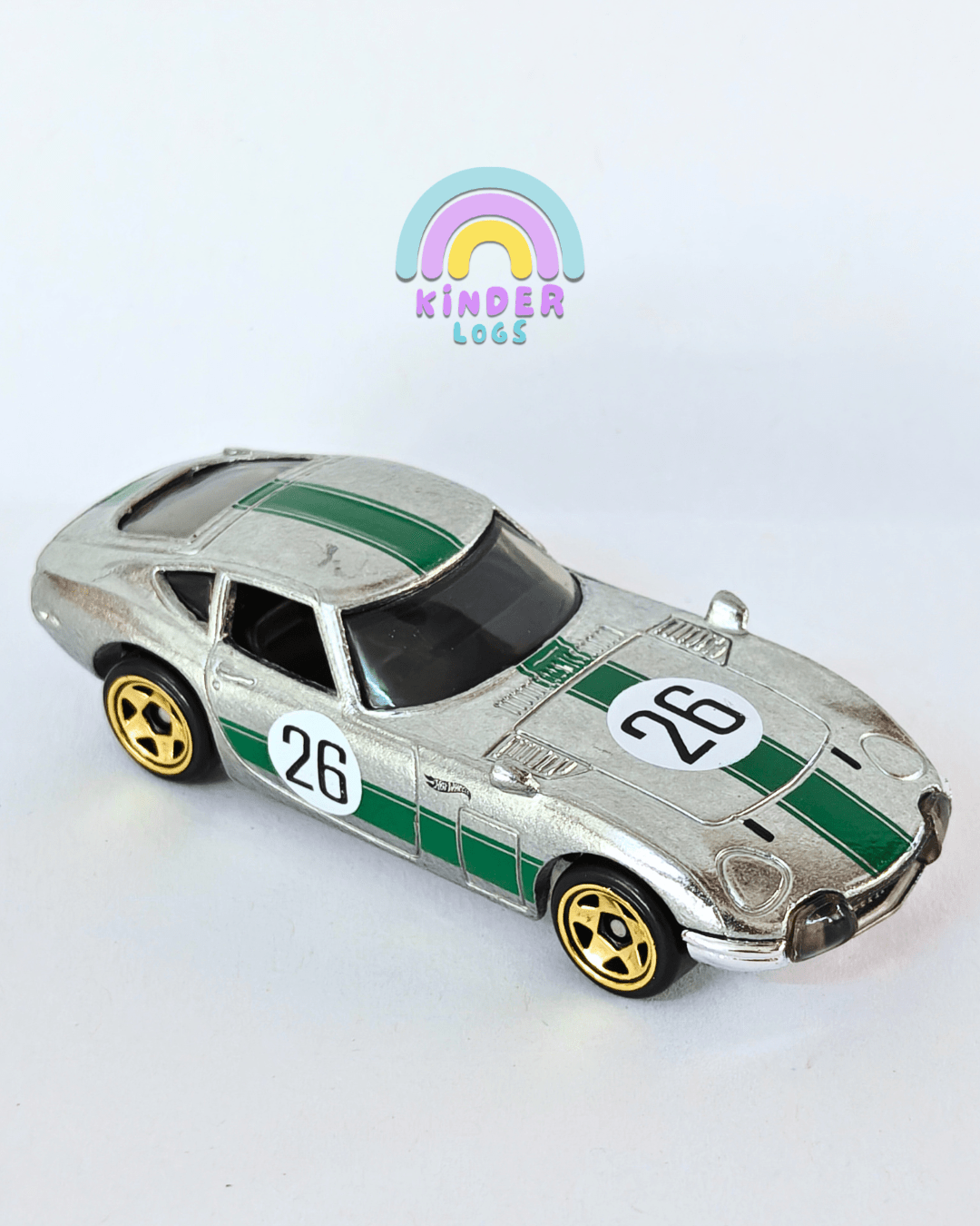 Hot Wheels ZAMAC Toyota 2000GT (Uncarded - New) - Kinder Logs