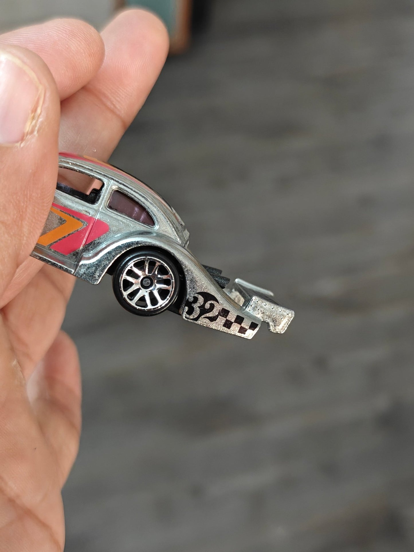 Hot Wheels ZAMAC Volkswagen Kafer Racer (Uncarded - New) - Kinder Logs