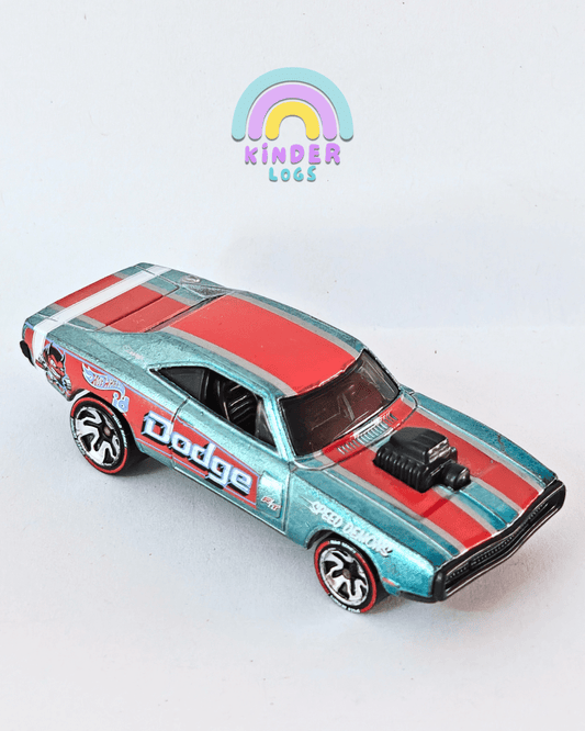 ID Hot Wheels 1970 Dodge Charger RT (Pre - Owned Car - With Box) - Kinder Logs