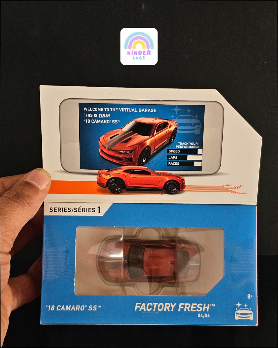 ID Hot Wheels 2018 Chevrolet Camaro SS - Uniquely Identifiable Vehicle - Kinder Logs