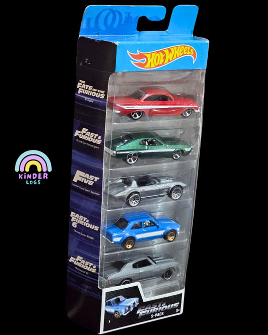 Imported Hot Wheels Fast & Furious 5 - Pack (Broken Blister) - Kinder Logs