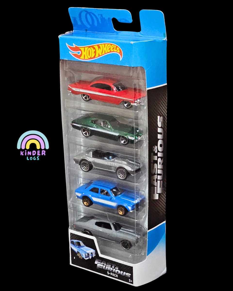 Imported Hot Wheels Fast & Furious 5 - Pack (Broken Blister) - Kinder Logs