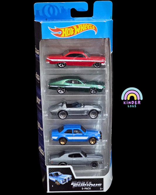 Imported Hot Wheels Fast & Furious 5 - Pack (Broken Blister) - Kinder Logs