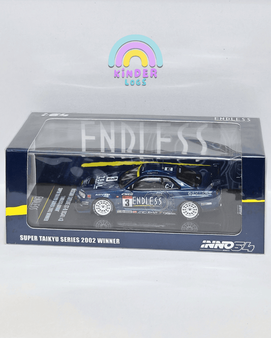 Inno64 Endless Advan Nissan Skyline GT - R R34 3 - Super Taikyu Series 2002 Winner - Kinder Logs