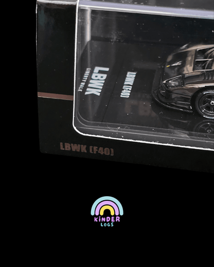 Inno64 LBWK Ferrari F40 Chrome Black Edition - Kinder Logs