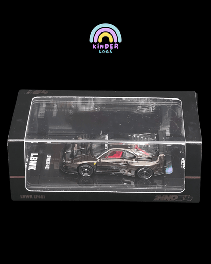Inno64 LBWK Ferrari F40 Chrome Black Edition - Kinder Logs
