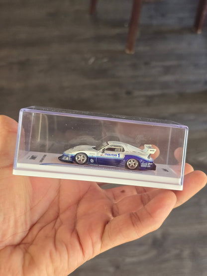 Inno64 LBWK Mazda RX - 7 FD3S LB - Super Silhouette (White - Blue) - Kinder Logs