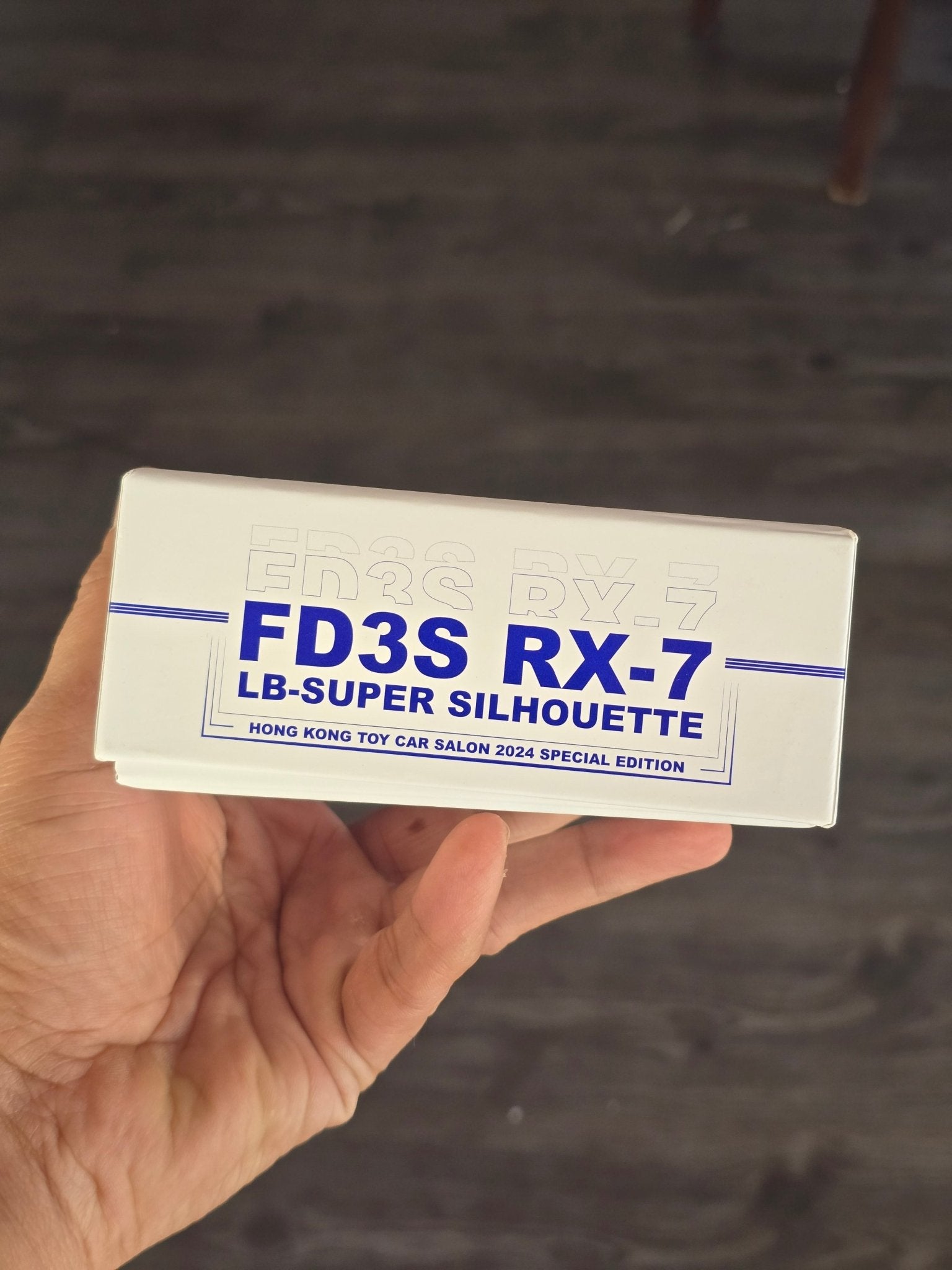 Inno64 LBWK Mazda RX - 7 FD3S LB - Super Silhouette (White - Blue) - Kinder Logs