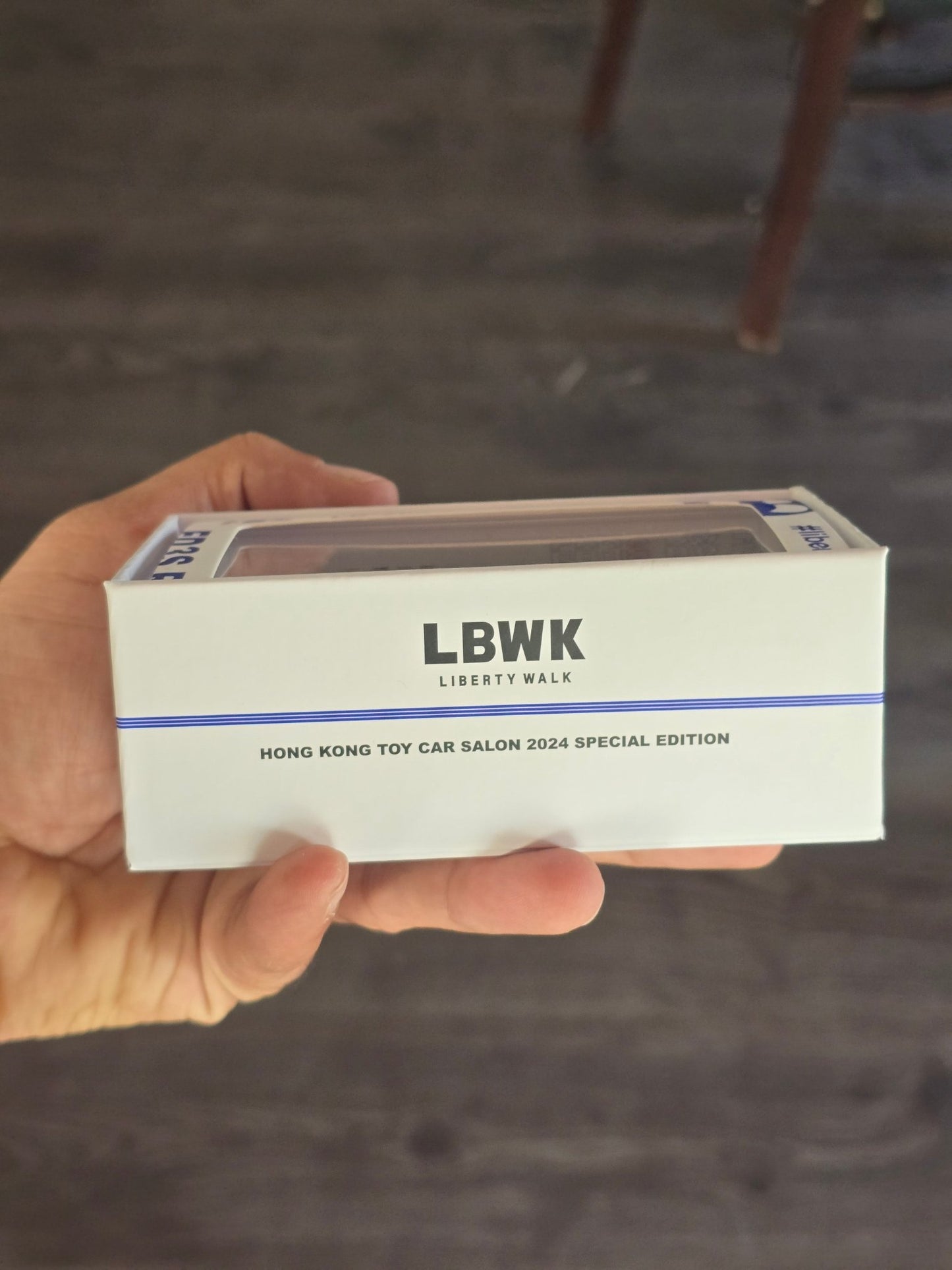 Inno64 LBWK Mazda RX - 7 FD3S LB - Super Silhouette (White - Blue) - Kinder Logs