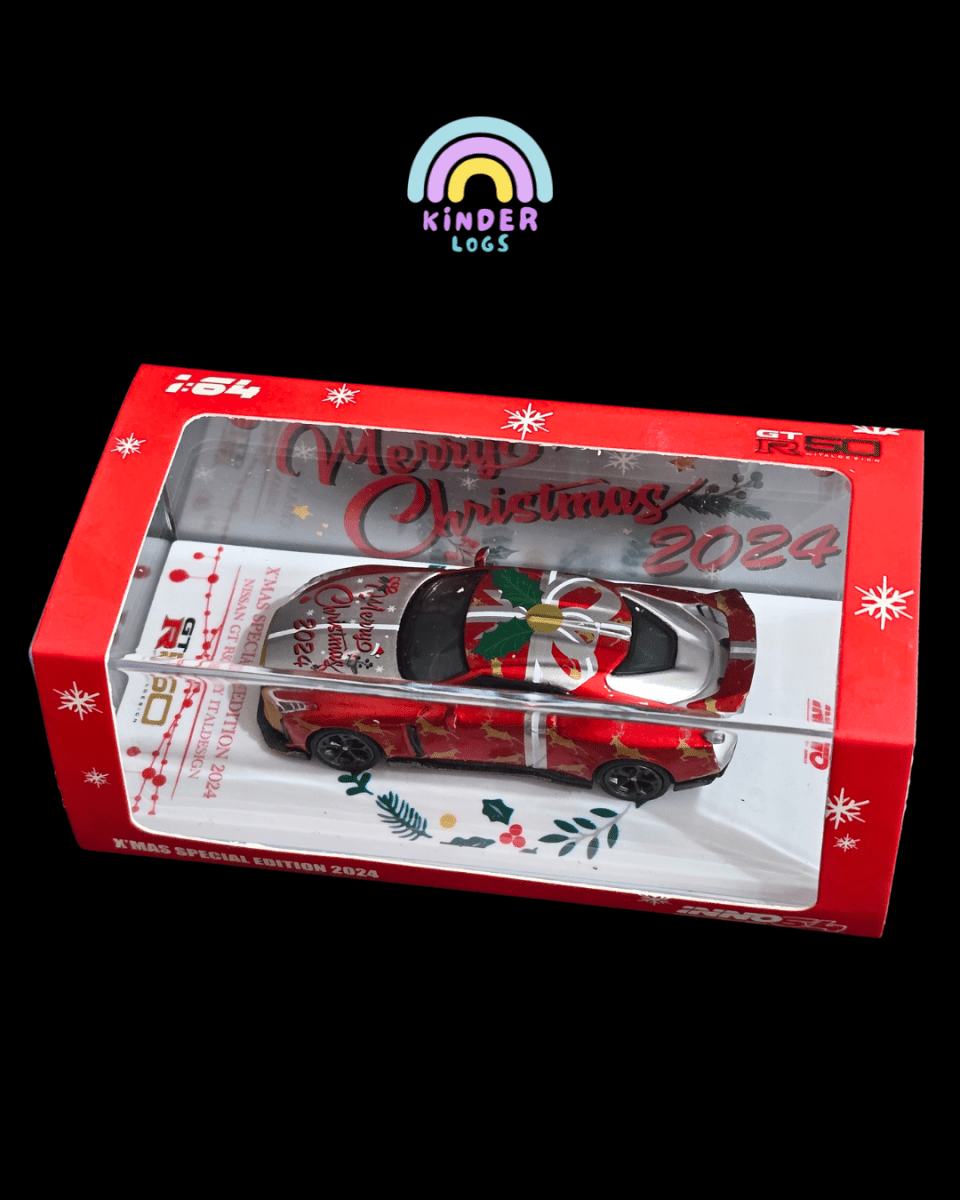 Inno64 Nissan GT - R50 Italdesign Christmas Edition - Kinder Logs