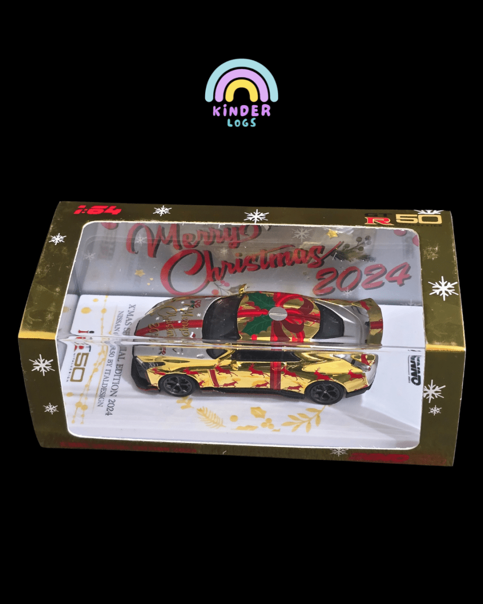 Inno64 Nissan GT - R50 Italdesign Christmas Edition (CHASE) - Kinder Logs