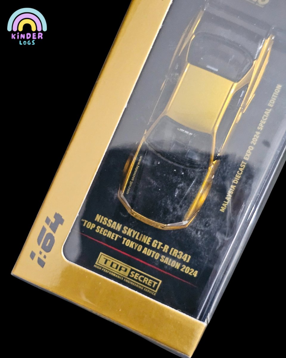 Inno64 Nissan Skyline GT - R (R34) Top Secret (Gold) - Kinder Logs