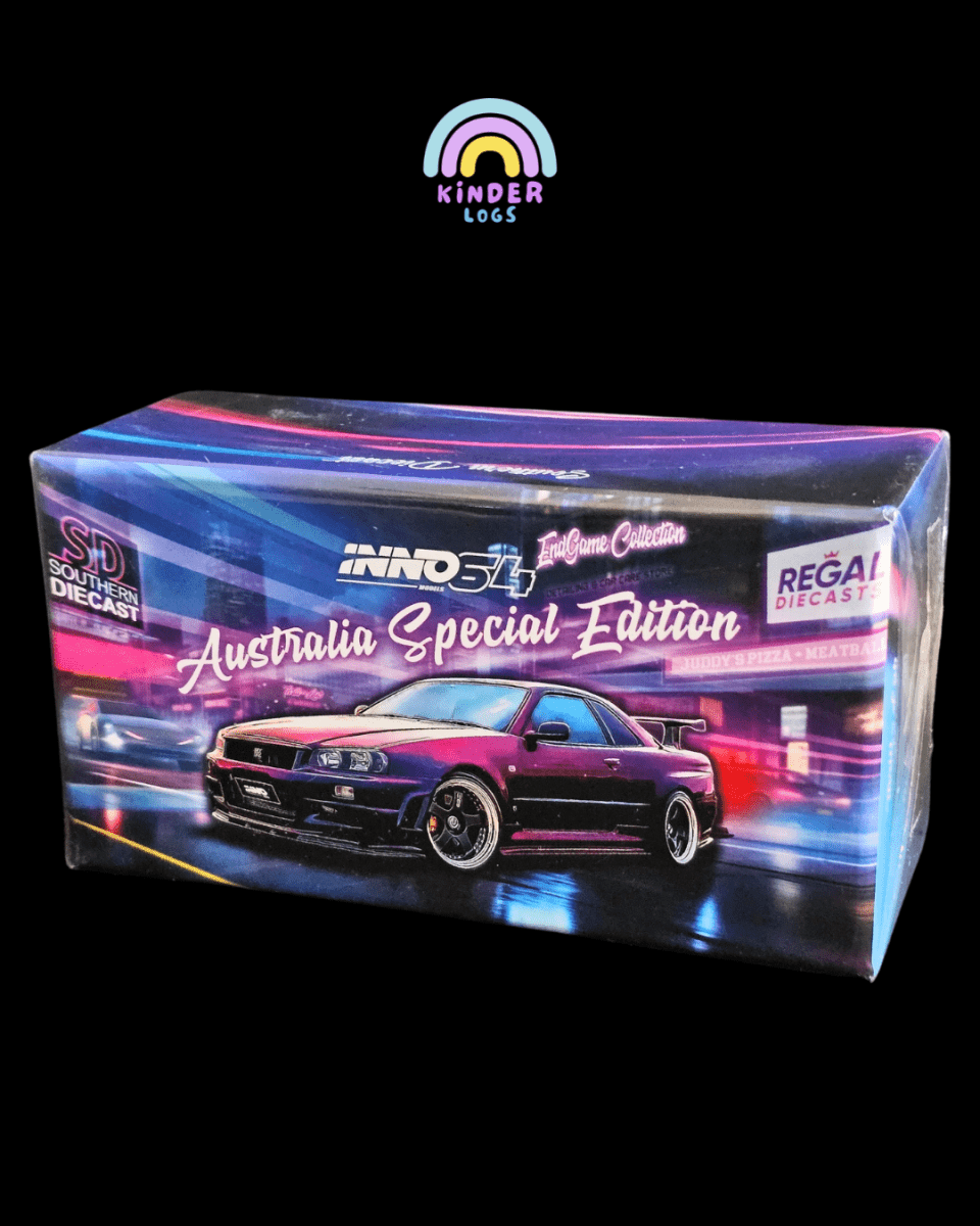 Inno64 Nissan Skyline GT - R (R34) Z - Tune "END GAME" Australia Special Edition - Kinder Logs