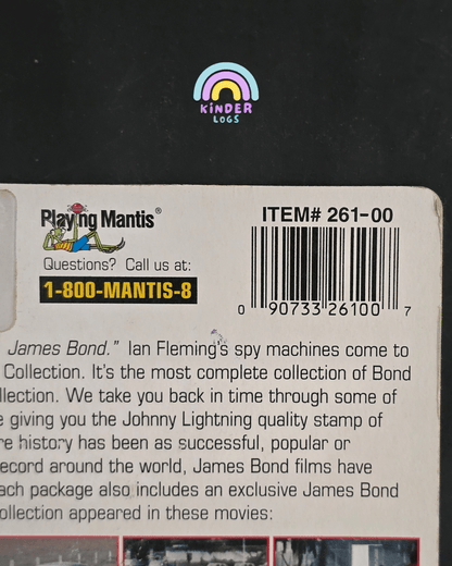 Johnny Lightning James Bond 007 Gold Finger 1965 Ford Mustang - Kinder Logs
