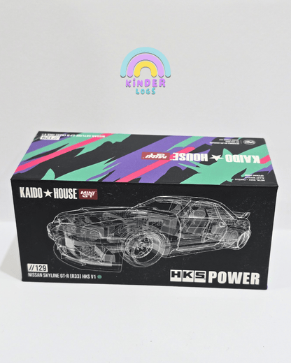 Kaido House Mini GT Nissan Skyline GT - R (R33) HKS V1 (129) - Kinder Logs