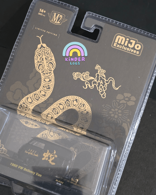 M2 Machines 1960 VW Delivery Van - Year of The Snake Limited Edition (Black) - Kinder Logs