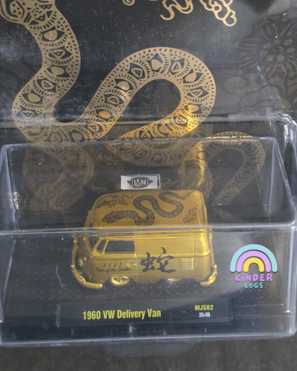 M2 Machines 1960 VW Delivery Van - Year of The Snake Limited Edition (Gold) - Kinder Logs