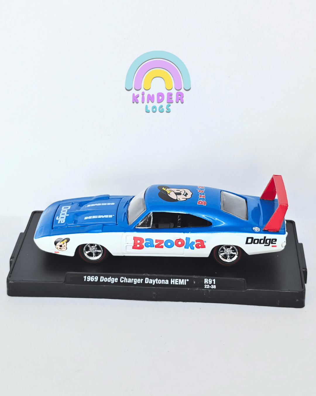 M2 Machines 1969 Dodge Charger Daytona (Uncarded - New) - Kinder Logs