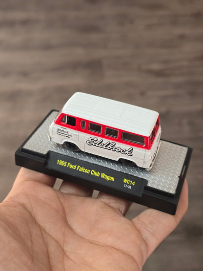 M2 Machines Wild Cards Edelbrock 1965 Ford Falcon Club Wagon WC14 (Open Box) - Kinder Logs