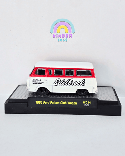 M2 Machines Wild Cards Edelbrock 1965 Ford Falcon Club Wagon WC14 (Open Box) - Kinder Logs