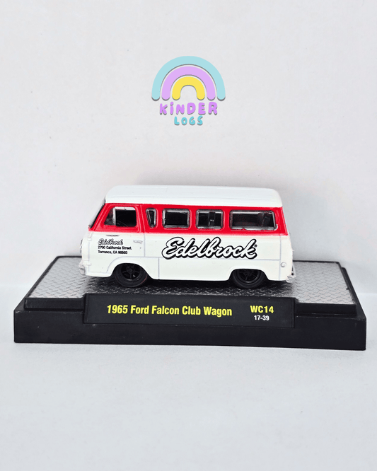 M2 Machines Wild Cards Edelbrock 1965 Ford Falcon Club Wagon WC14 (Open Box) - Kinder Logs