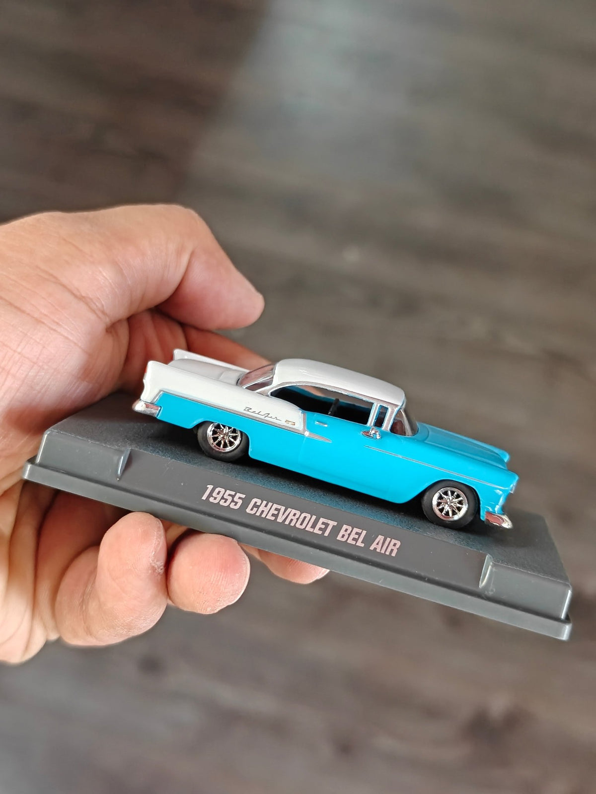 Majorette 1955 Chevrolet Bel Air With Acrylic Case (Pre-Owned) - Kinder Logs
