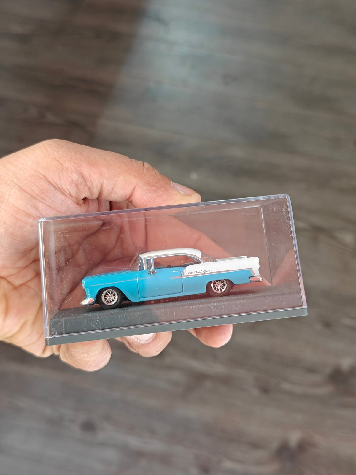 Majorette 1955 Chevrolet Bel Air With Acrylic Case (Pre-Owned) - Kinder Logs