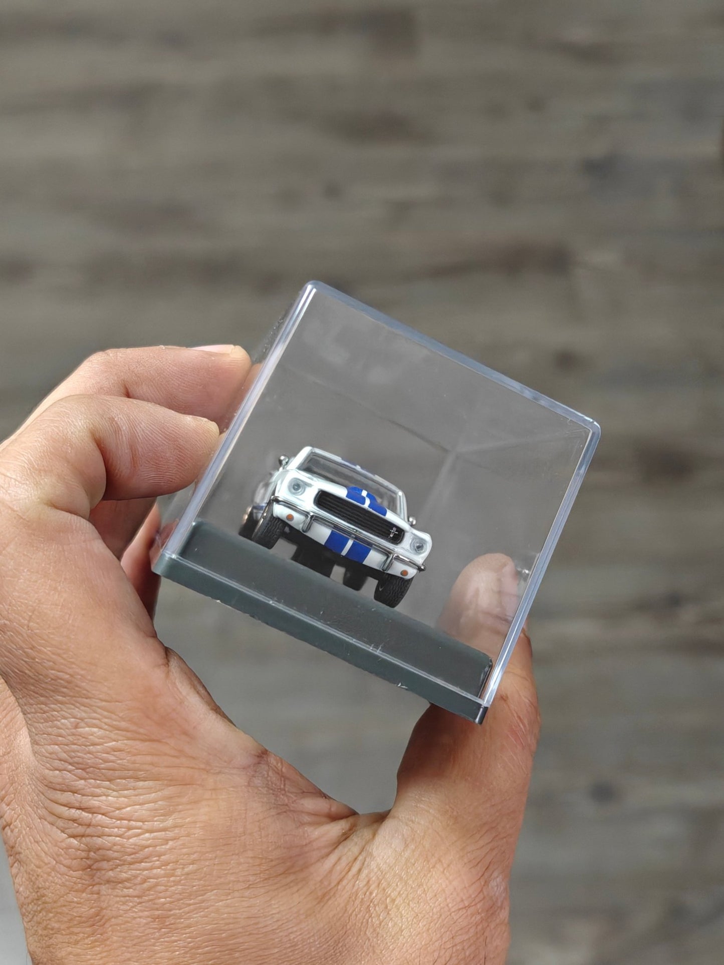 Majorette 1965 Ford Mustang Shelby GT350 With Acrylic Case (Uncarded New) - Kinder Logs