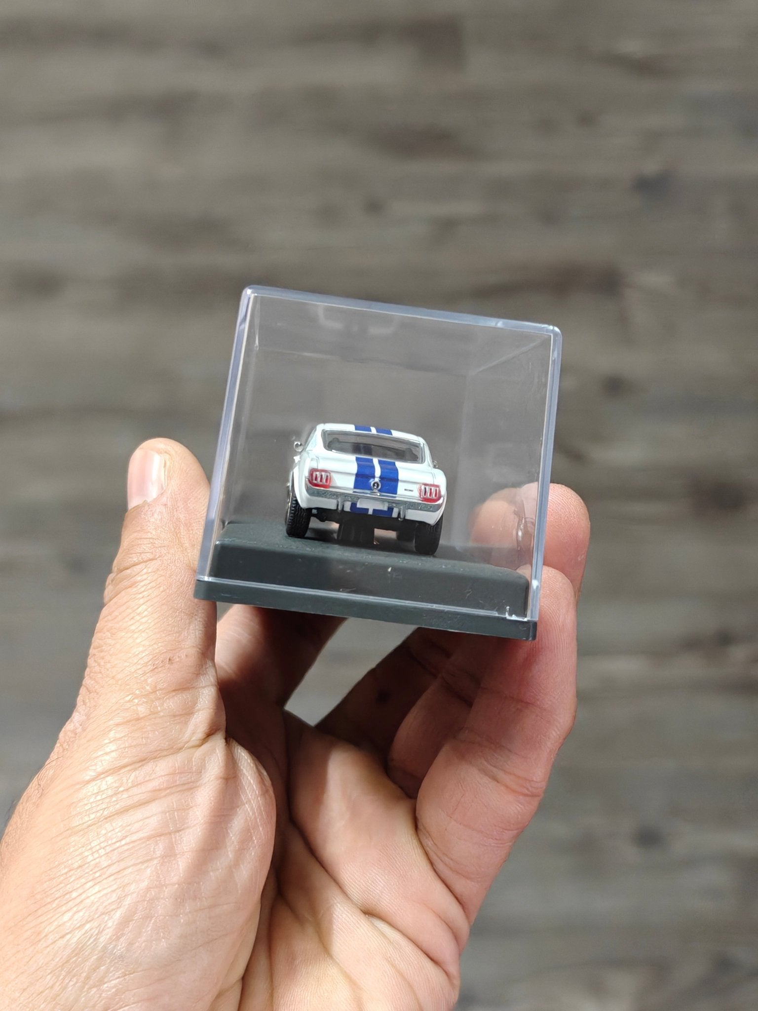 Majorette 1965 Ford Mustang Shelby GT350 With Acrylic Case (Uncarded New) - Kinder Logs