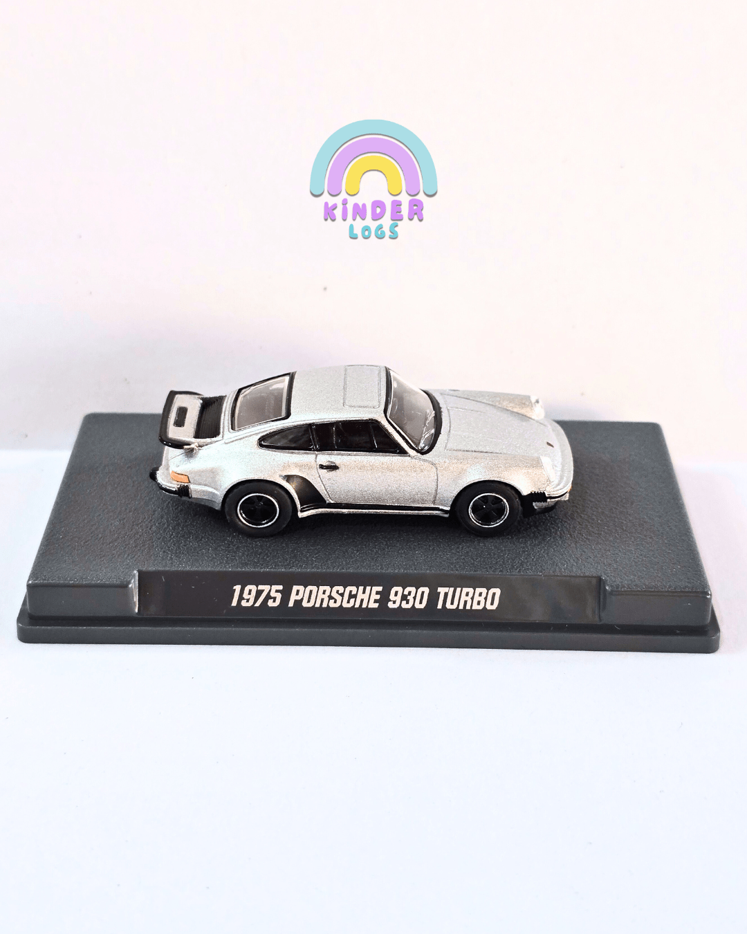Majorette 1975 Porsche 930 Turbo With Acrylic Case (Uncarded New) - Kinder Logs