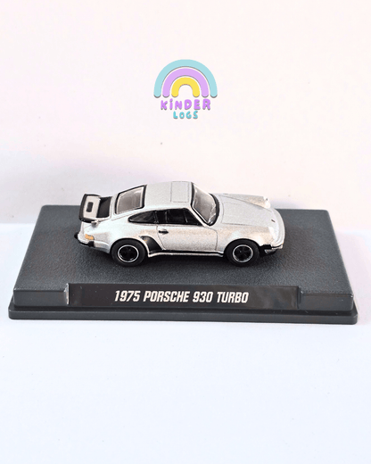 Majorette 1975 Porsche 930 Turbo With Acrylic Case (Uncarded New) - Kinder Logs