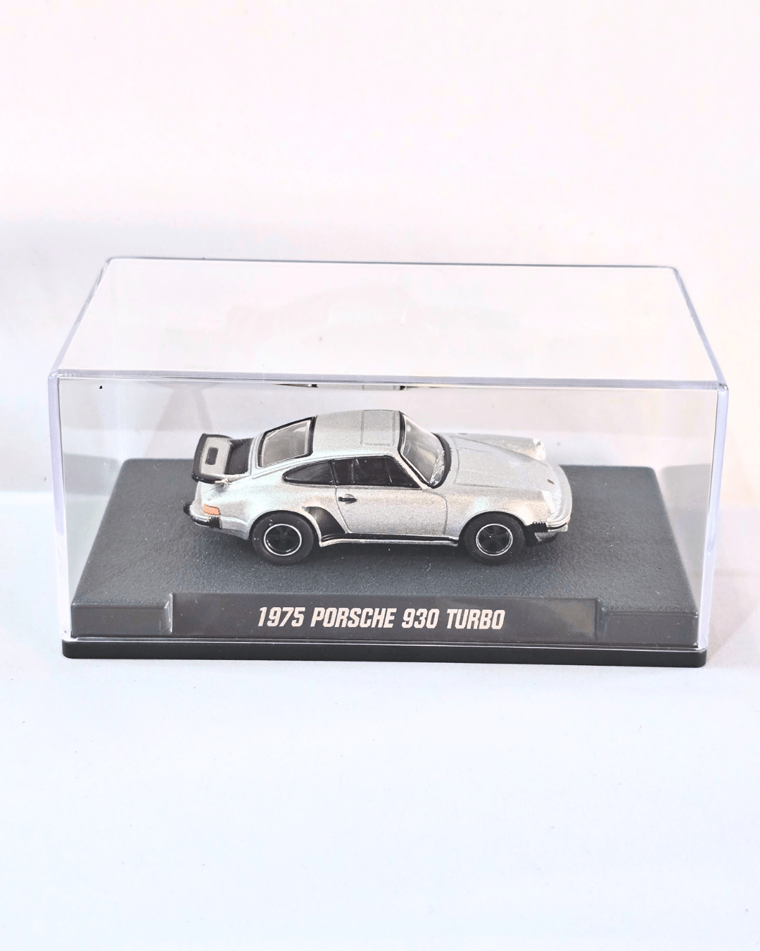 Majorette 1975 Porsche 930 Turbo With Acrylic Case (Uncarded New) - Kinder Logs