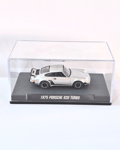 Majorette 1975 Porsche 930 Turbo With Acrylic Case (Uncarded New) - Kinder Logs