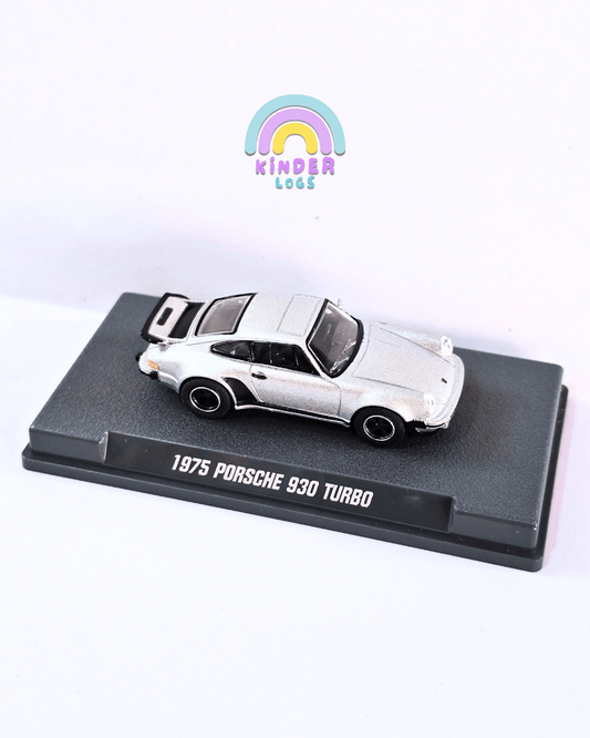Majorette 1975 Porsche 930 Turbo With Acrylic Case (Uncarded New) - Kinder Logs