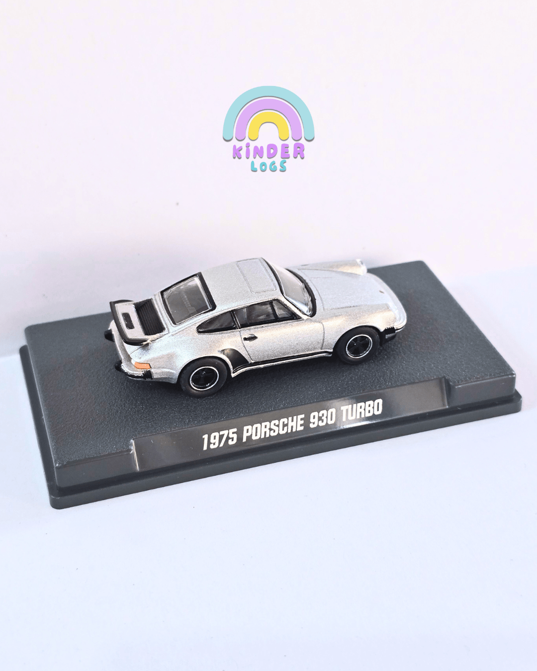 Majorette 1975 Porsche 930 Turbo With Acrylic Case (Uncarded New) - Kinder Logs