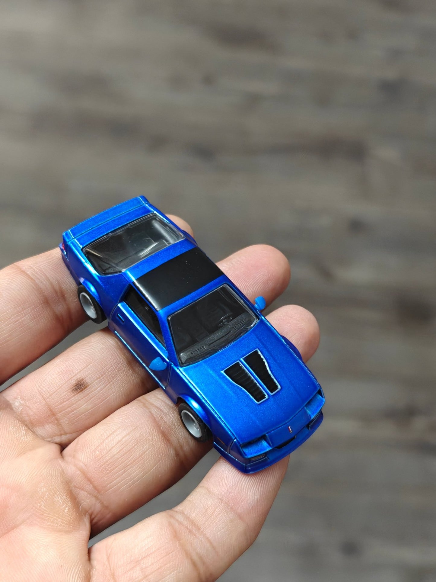Majorette 1985 Chevrolet Camaro - Blue (Uncarded) - Kinder Logs