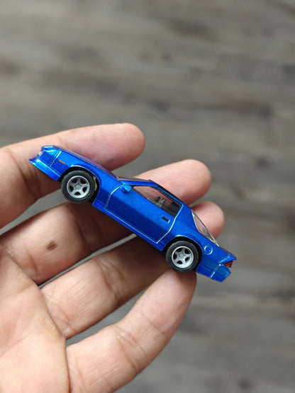 Majorette 1985 Chevrolet Camaro - Blue (Uncarded) - Kinder Logs