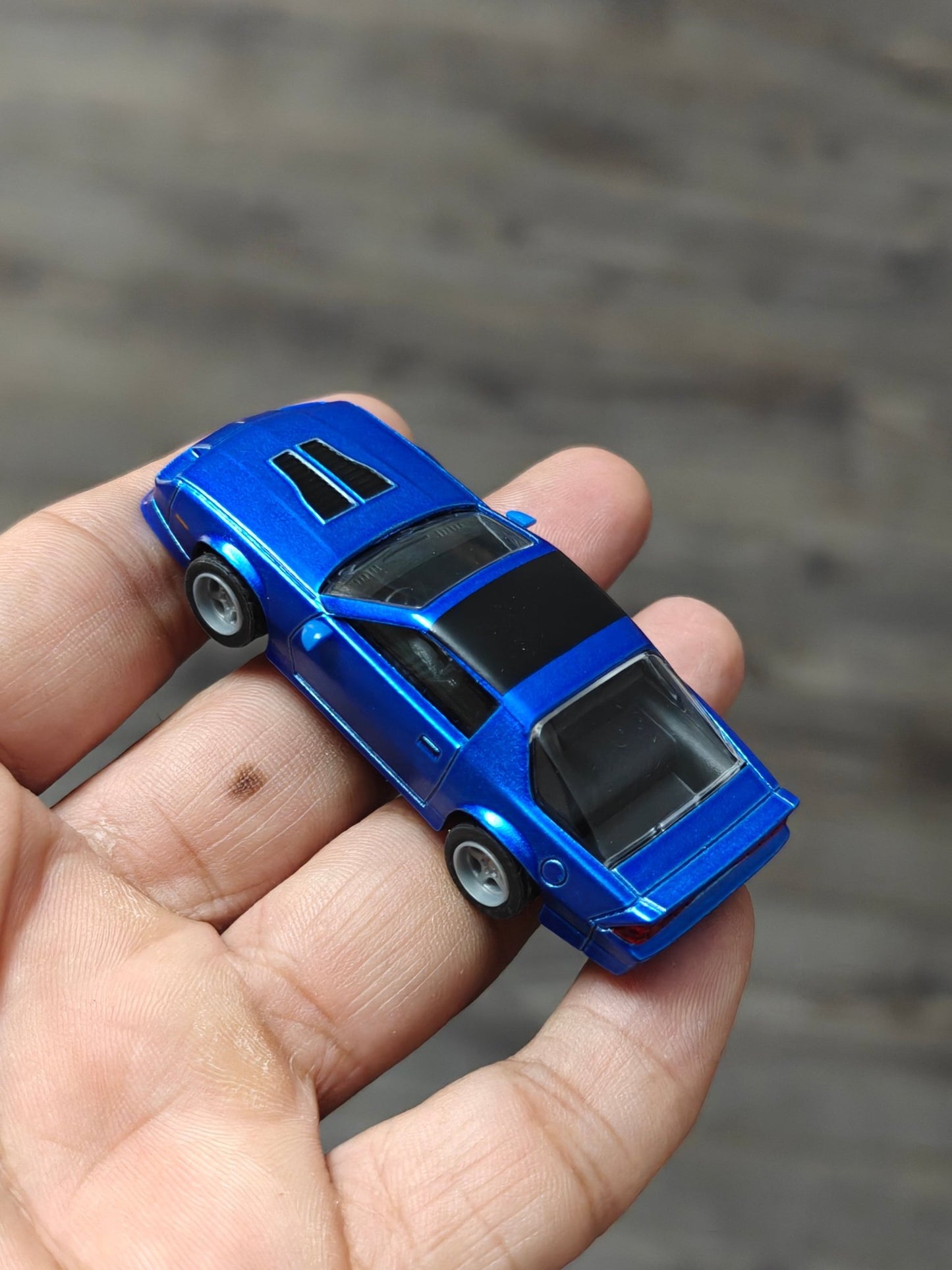 Majorette 1985 Chevrolet Camaro - Blue (Uncarded) - Kinder Logs