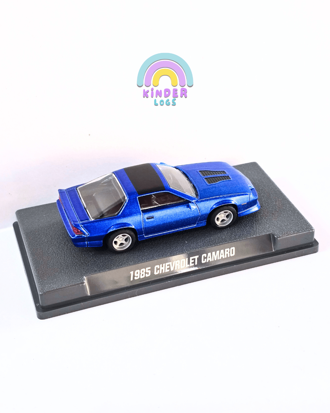 Majorette 1985 Chevrolet Camaro With Acrylic Case (Uncarded New) - Kinder Logs