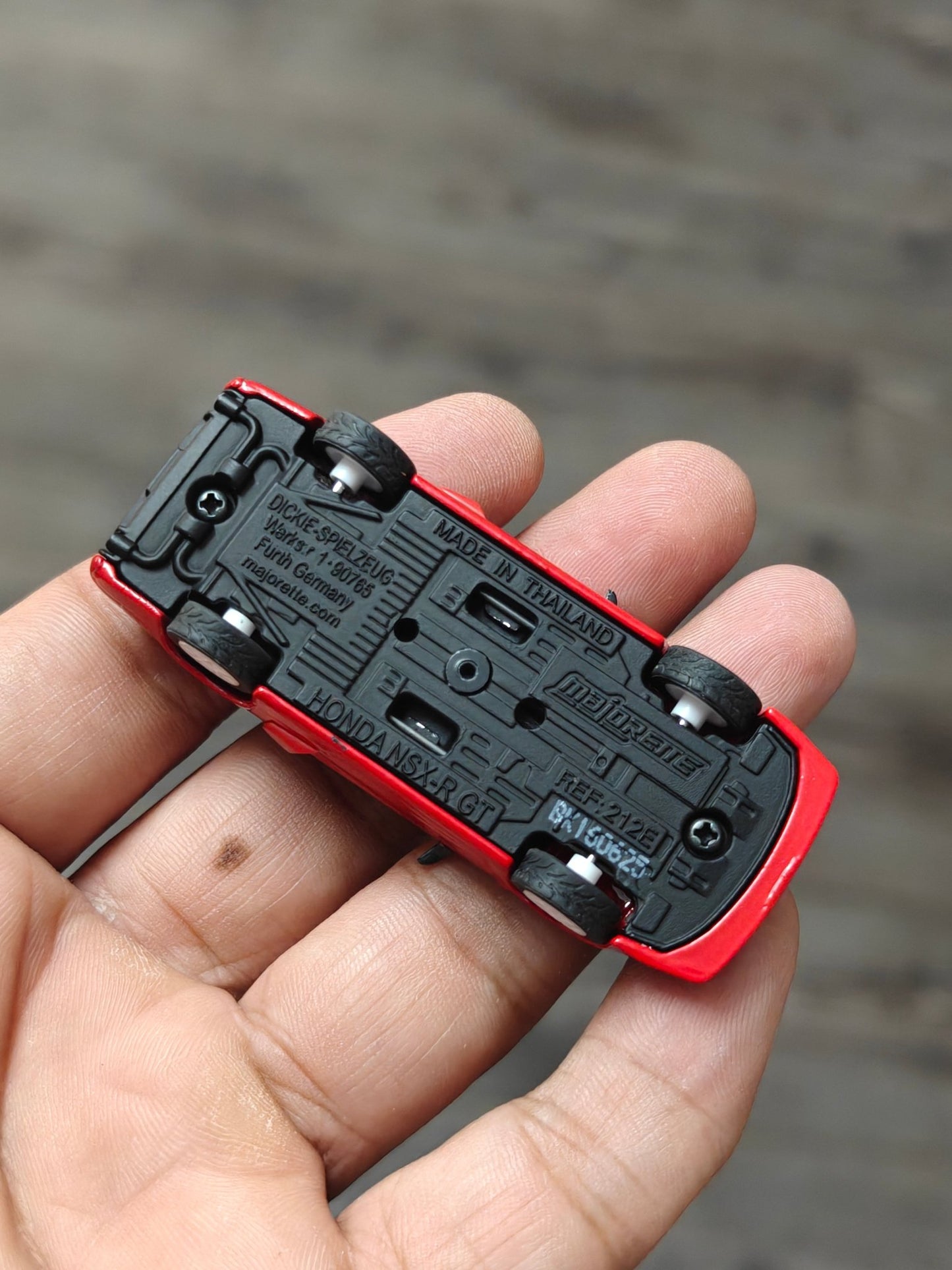 Majorette 1995 Honda NSX-R GT - Red (Uncarded) - Kinder Logs