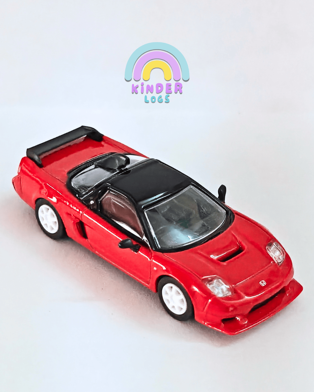 Majorette 1995 Honda NSX - R GT - Red (Uncarded - New) - Kinder Logs