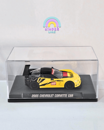 Majorette 2005 Chevrolet Corvette C6R With Acrylic Case (Uncarded New) - Kinder Logs